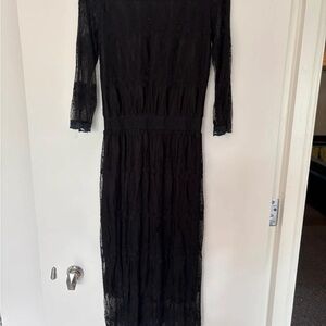 Elegant Black Lace Dress